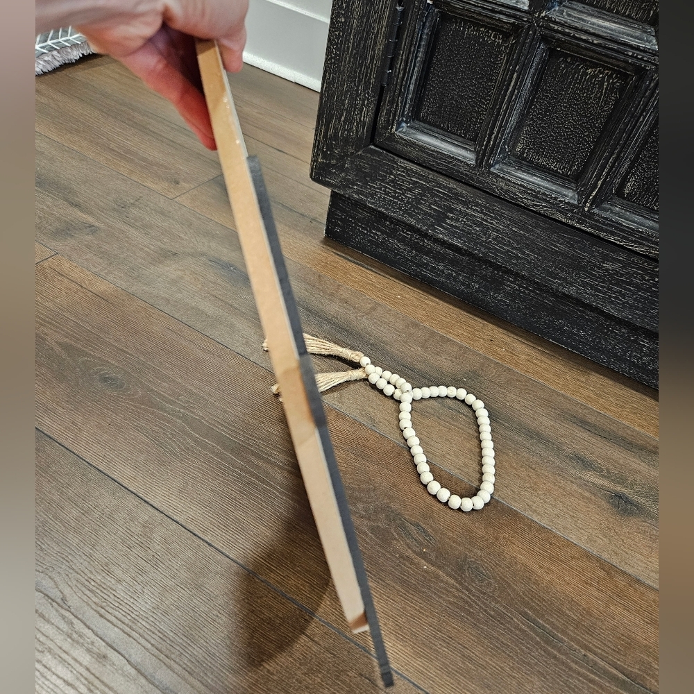 NIP Rustic "Home" Sign with Beaded Garland & Wooden Home Decor - Picture 3 of 12